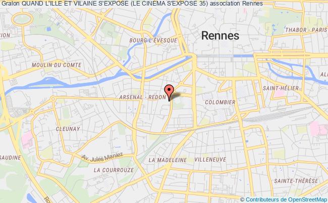 plan association Quand L'ille Et Vilaine S'expose (le Cinema S'expose 35) Rennes