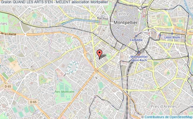 plan association Quand Les Arts S'en - Melent Montpellier