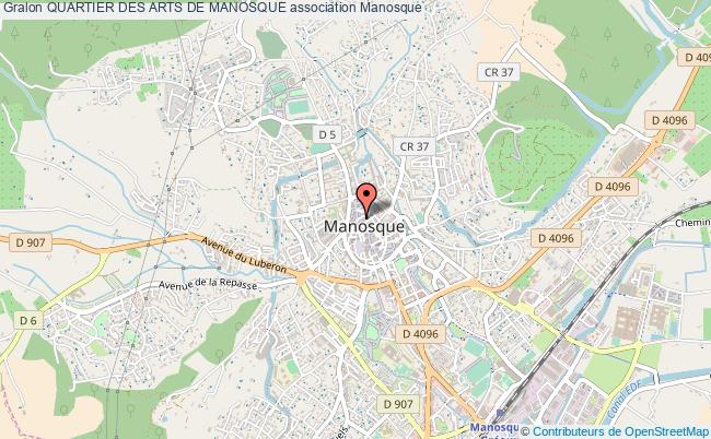 plan association Quartier Des Arts De Manosque 