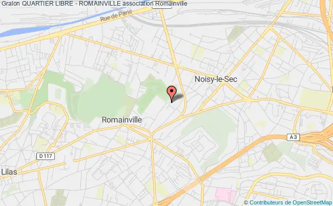 plan association Quartier Libre - Romainville Romainville