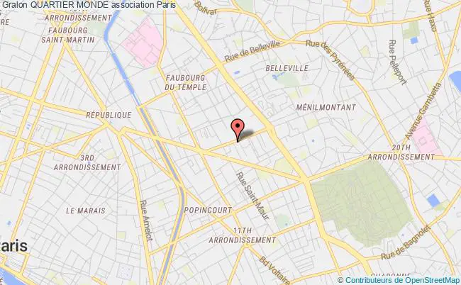 plan association Quartier Monde Paris