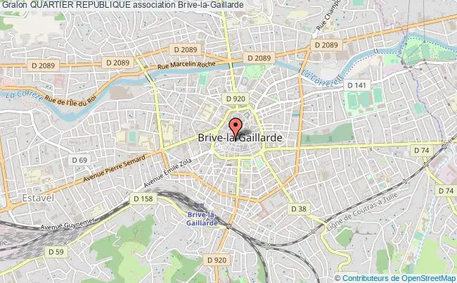 plan association Quartier Republique Brive-la-Gaillarde