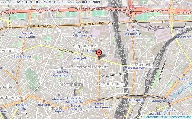plan association Quartiers Des Primesautiers Paris