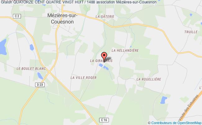 plan association Quatorze Cent Quatre Vingt Huit / 1488 Mézières-sur-Couesnon