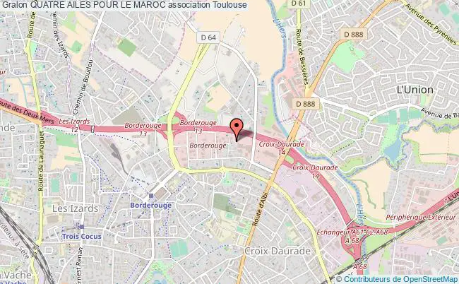 plan association Quatre Ailes Pour Le Maroc Toulouse