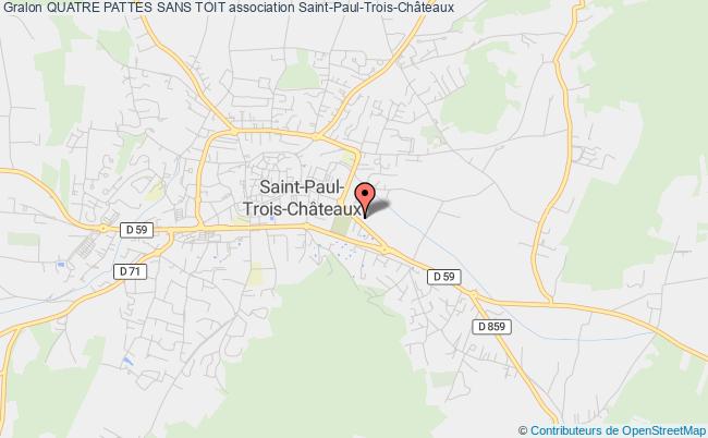 plan association Quatre Pattes Sans Toit Saint-Paul-Trois-Châteaux