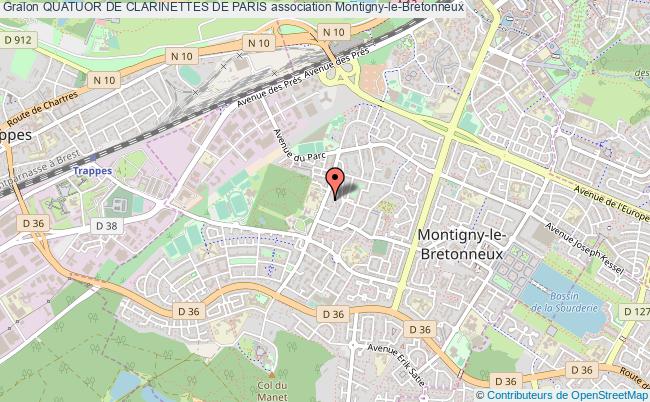 plan association Quatuor De Clarinettes De Paris Montigny-le-Bretonneux