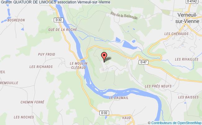 plan association Quatuor De Limoges Verneuil-sur-Vienne