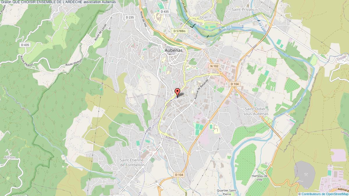 QUE CHOISIR ENSEMBLE DE L'ARDÈCHE