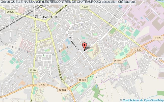 plan association Quelle Naissance (les Rencontres De Chateauroux) Châteauroux