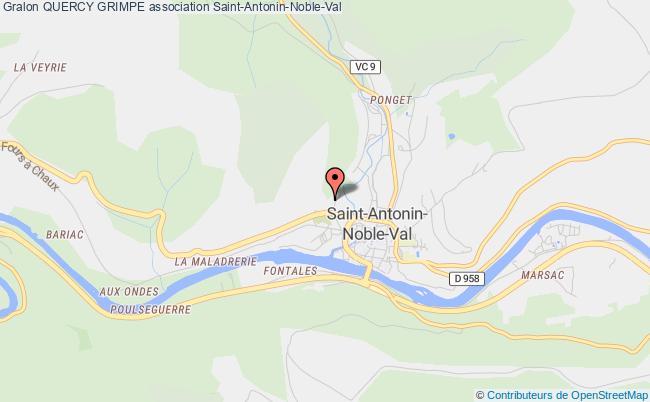 plan association Quercy Grimpe Saint-Antonin-Noble-Val