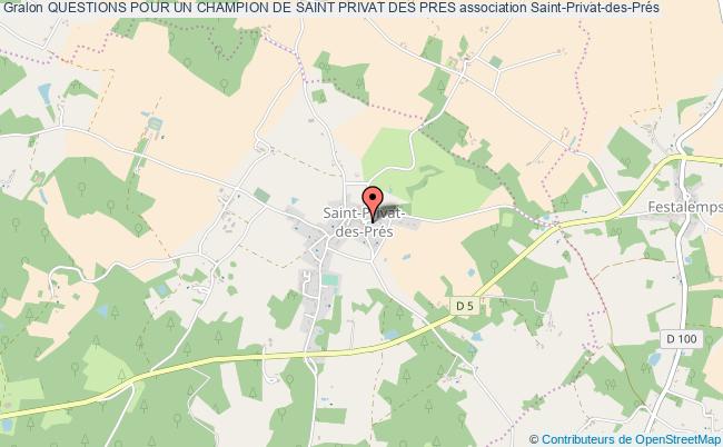 Questions pour un champion de saint privat des pres association