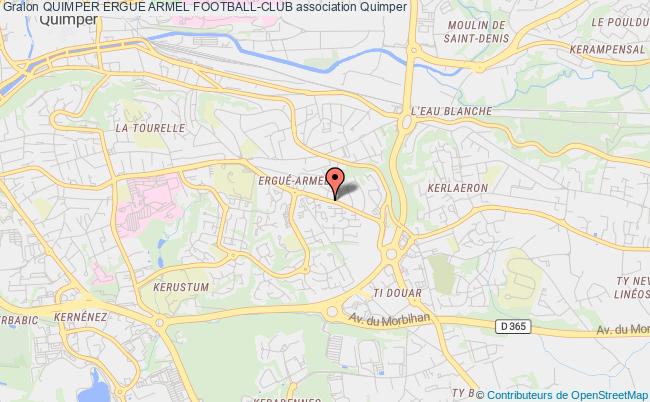 plan association Quimper Ergue Armel Football-club Quimper