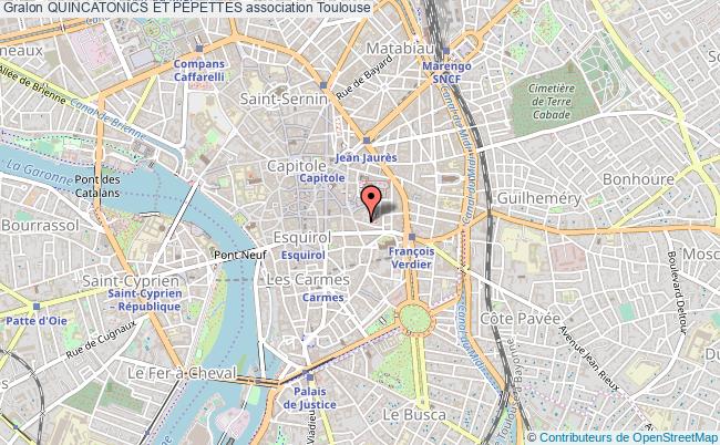 plan association Quincatonics Et PÉpettes Toulouse