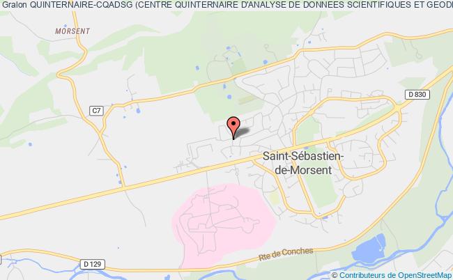 plan association Quinternaire-cqadsg (centre Quinternaire D'analyse De Donnees Scientifiques Et Geodesiques) Saint-Sébastien-de-Morsent