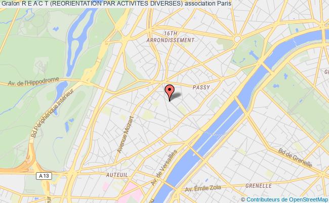 plan association R E A C T (reorientation Par Activites Diverses) PARIS