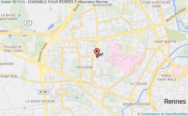 plan association R2 Cln - Ensemble Pour Rennes 2 Rennes
