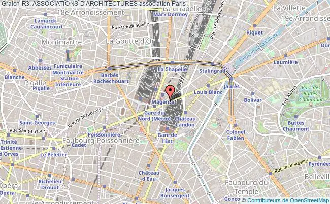 plan association R3. Associations D'architectures Paris
