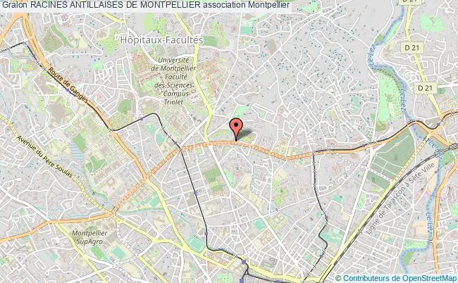 plan association Racines Antillaises De Montpellier Montpellier