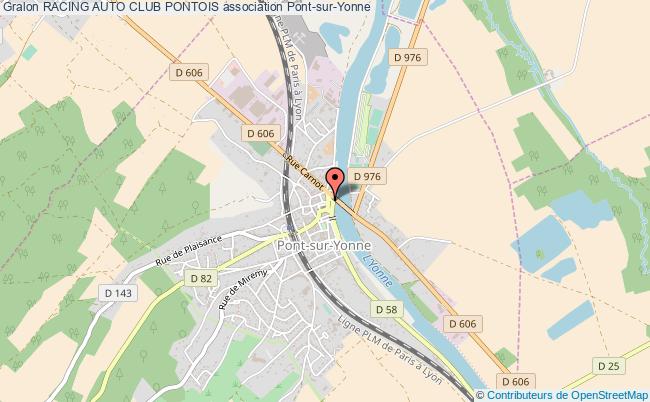 plan association Racing Auto Club Pontois Pont-sur-Yonne