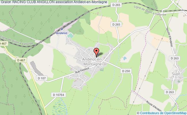 plan association Racing Club Angillon Andelot-en-Montagne