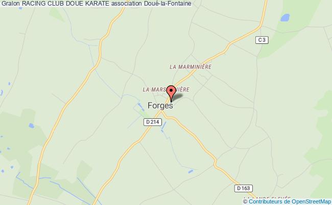 plan association Racing Club Doue Karate Doué-en-Anjou