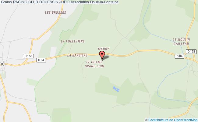 plan association Racing Club Douessin Judo Doué-en-Anjou