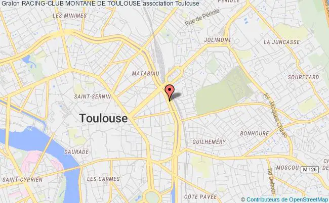 plan association Racing-club Montane De Toulouse Toulouse