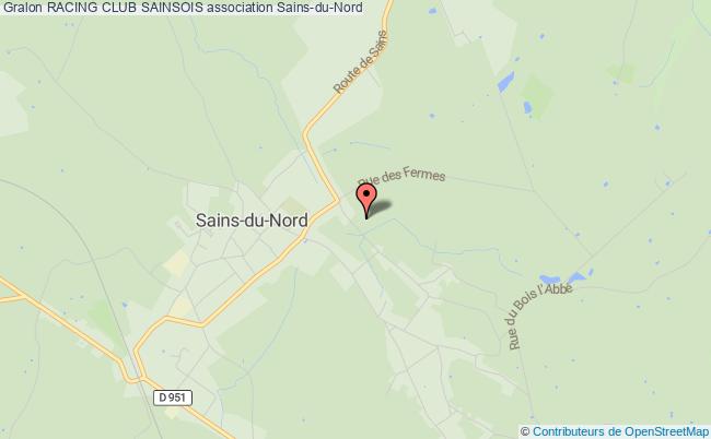 plan association Racing Club Sainsois Sains-du-Nord