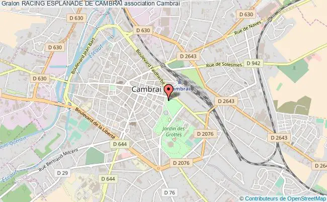 plan association Racing Esplanade De Cambrai Cambrai