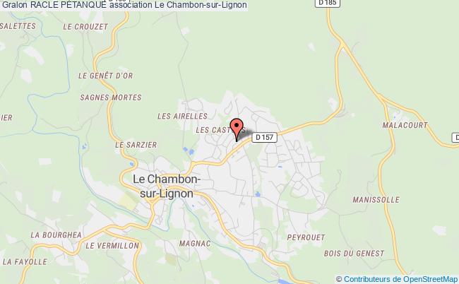 plan association Racle PÉtanque Chambon-sur-Lignon