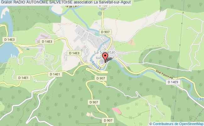 plan association Radio Autonome Salvetoise La    Salvetat-sur-Agout