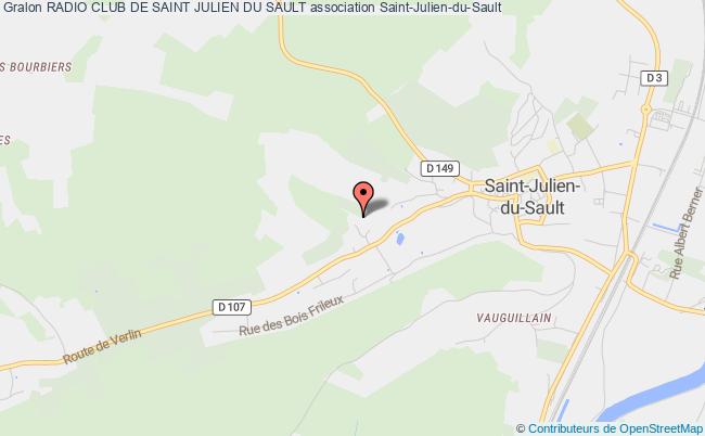 plan association Radio Club De Saint Julien Du Sault Saint-Julien-du-Sault