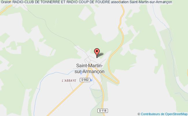 plan association Radio-club De Tonnerre Et Radio Coup De Foudre Saint-Martin-sur-Armançon