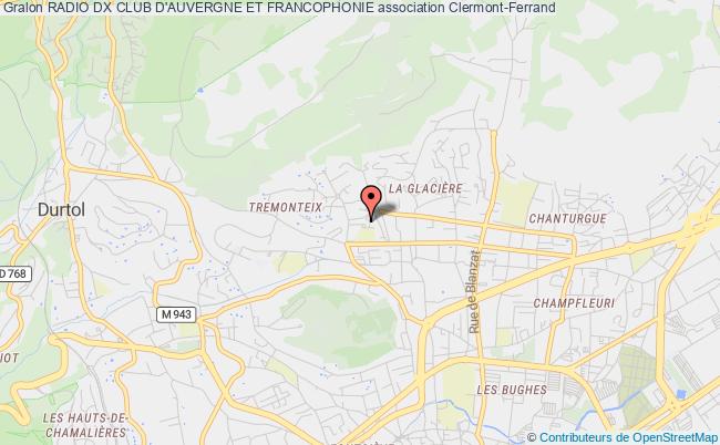 plan association Radio Dx Club D'auvergne Et Francophonie Clermont-Ferrand