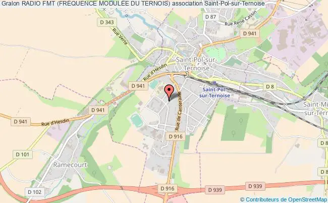 plan association Radio Fmt (frÉquence ModulÉe Du Ternois) Saint-Pol-sur-Ternoise