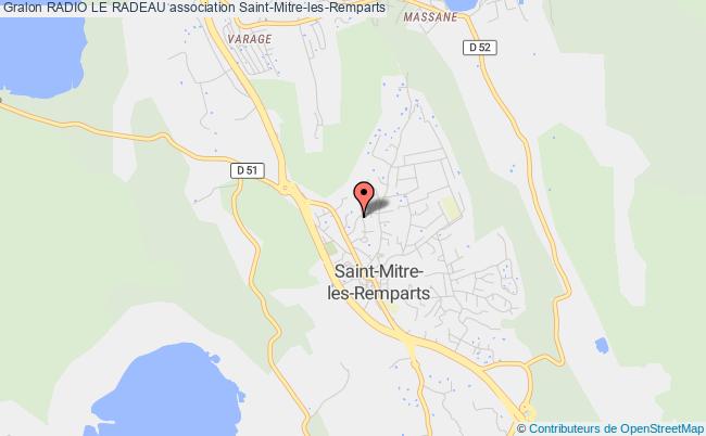plan association Radio Le Radeau Saint-Mitre-les-Remparts