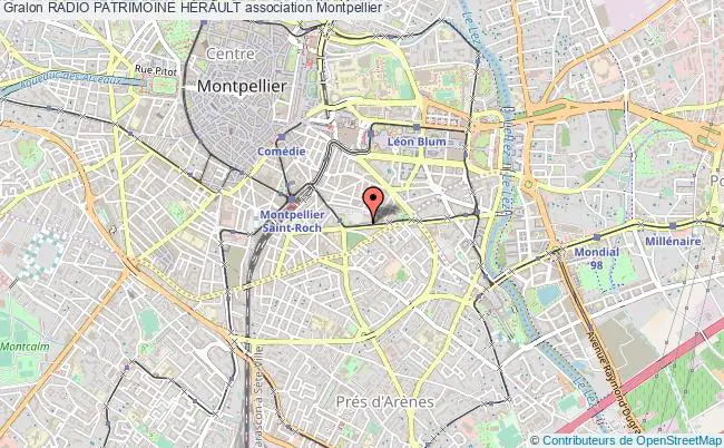 plan association Radio Patrimoine HÉrault Montpellier