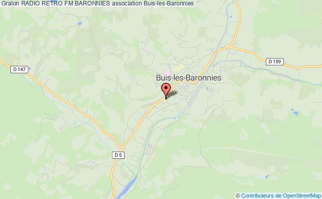 plan association Radio Retro Fm Baronnies Buis-les-Baronnies