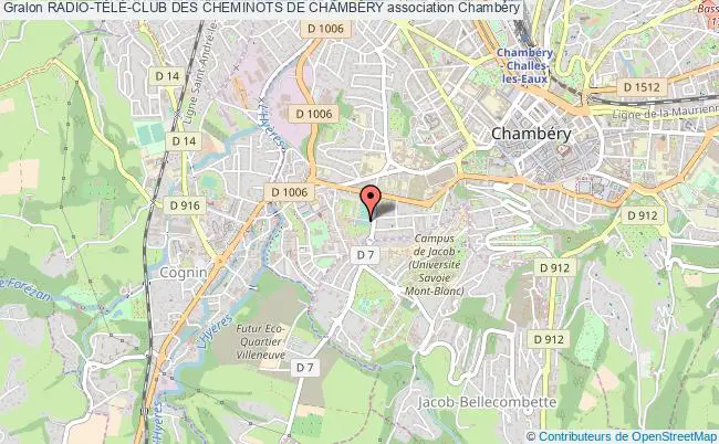 plan association Radio-tÉlÉ-club Des Cheminots De ChambÉry Chambéry