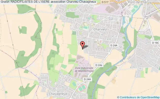 plan association Radiofilistes De L'isere Charvieu-Chavagneux