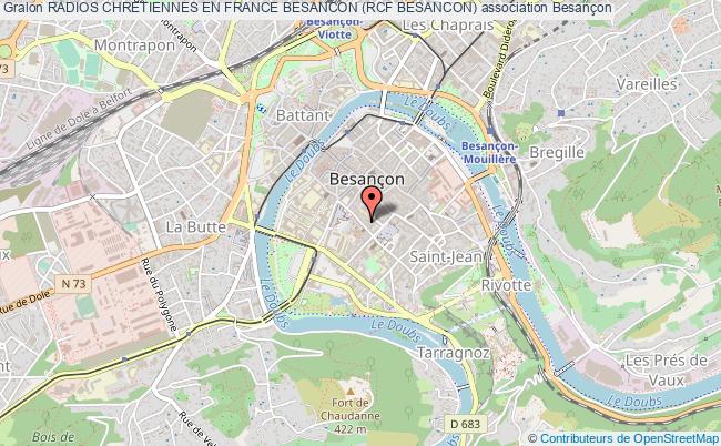 plan association Radios Chretiennes En France Besancon (rcf Besancon) Besançon cedex