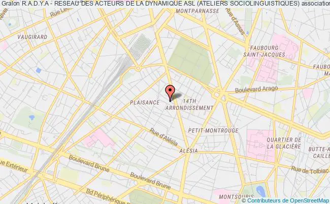plan association R.a.d.y.a - Reseau Des Acteurs De La Dynamique Asl (ateliers Sociolinguistiques) Paris