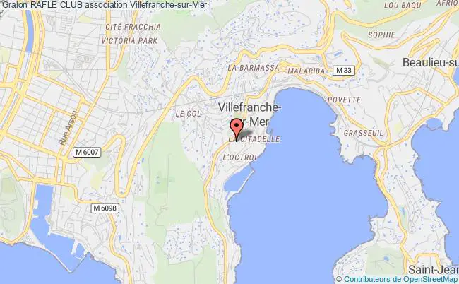 plan association Rafle Club Villefranche-sur-Mer