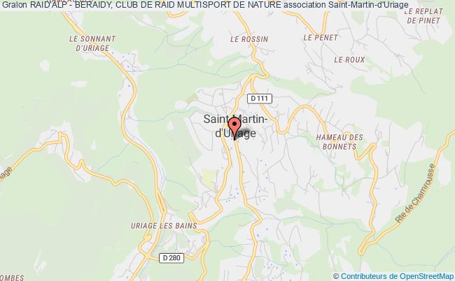 plan association Raid'alp - Beraidy, Club De Raid Multisport De Nature Saint-Martin-d'Uriage