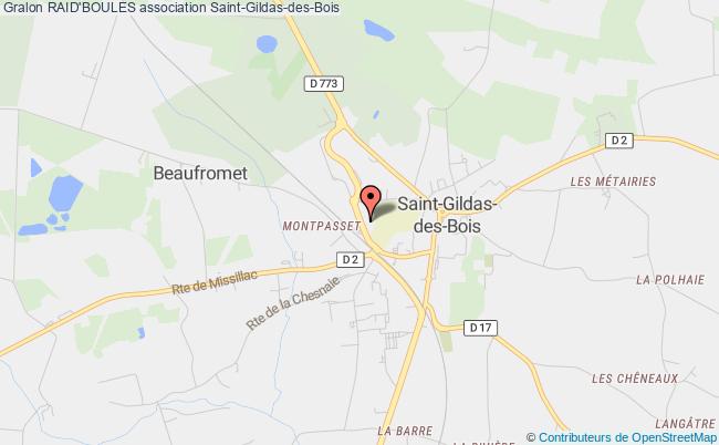 plan association Raid'boules Saint-Gildas-des-Bois