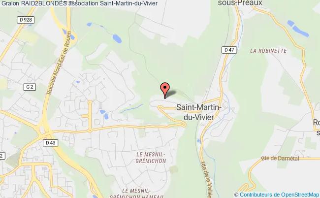 plan association Raid2blondes Saint-Martin-du-Vivier
