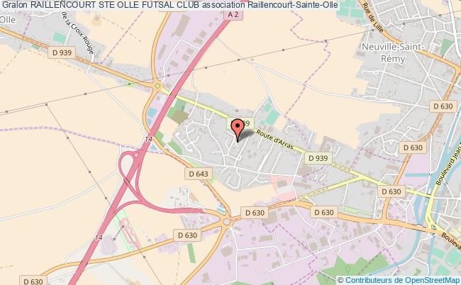 plan association Raillencourt Ste Olle Futsal Club Raillencourt-Sainte-Olle