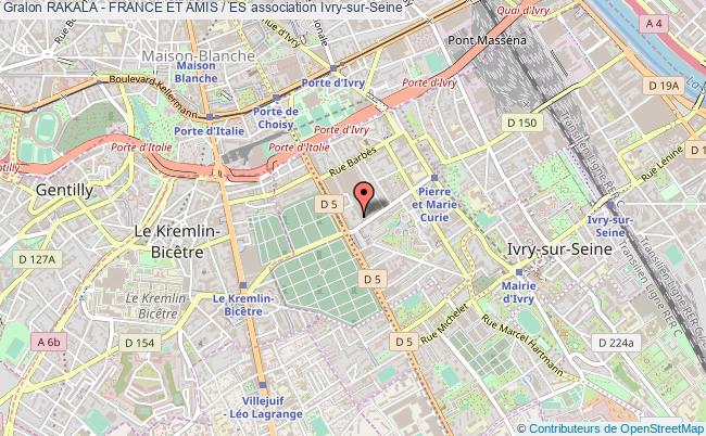 plan association Rakala - France Et Amis / Es Ivry-sur-Seine
