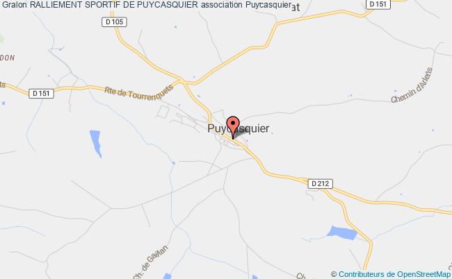 plan association Ralliement Sportif De Puycasquier Puycasquier